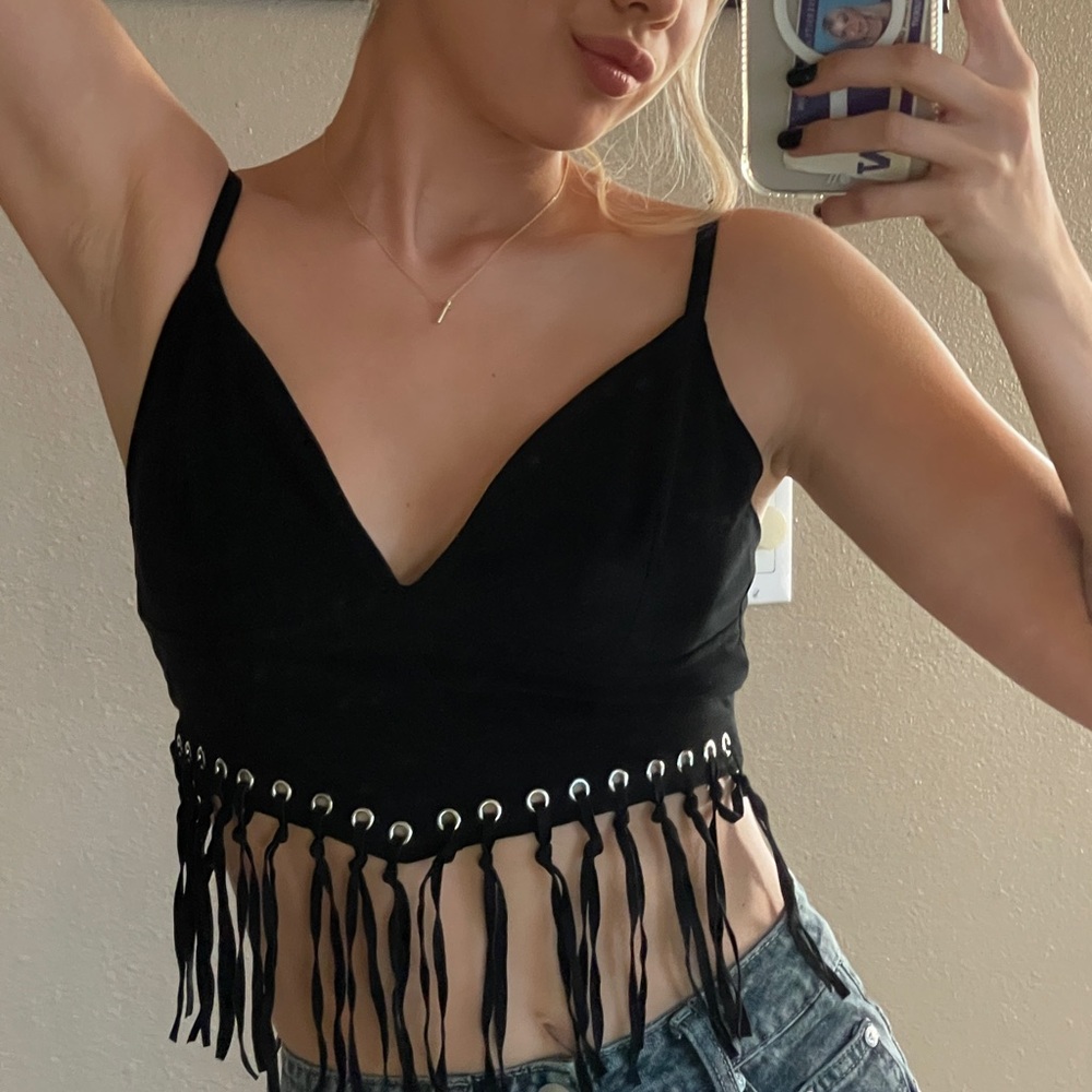 Adorable Black Party Top
